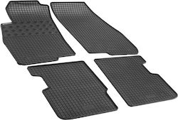 Rigum Set of Front and Rear Mats 4pcs from Rubber for Fiat Punto Evo Black 900774