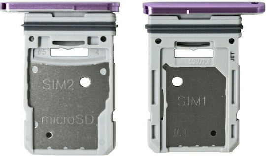 Samsung Υποδοχή Κάρτας Sim Μωβ Galaxy S20