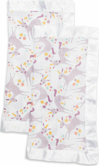 Lulujo Πανάκι Μωρού Luxurious Unicorn Λευκό