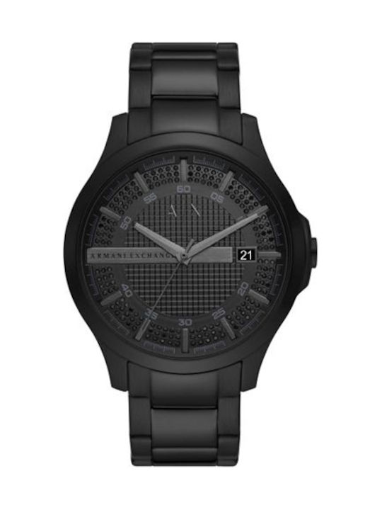 Armani Exchange Uhr Batterie mit Schwarz Metallarmband