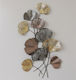 HomeMarkt Decorative Wall Decor made of Metallic Anthracite Gold 90.5x5.5x48cm 1pcs