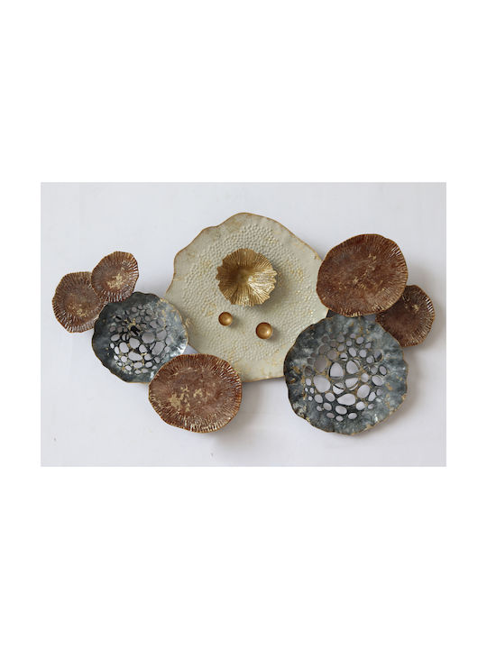 Freebox Decorativ de Perete din Metal Anthracite, Ceramic 66x5x38cm 1pcs