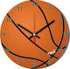Next Basketball Ball Wall Clock Plastic Orange Ø31cm