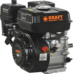 Kraft Gasoline Engine 4 Stroke 208cc 4.5hp with Thread and Starter (Tank 3.6lt)