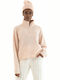 Vero Moda Women's Long Sleeve Pullover with Zipper Pink