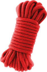 Darkness Kinbaku Cotton Rope Въже за Връзване в Червен Цвят