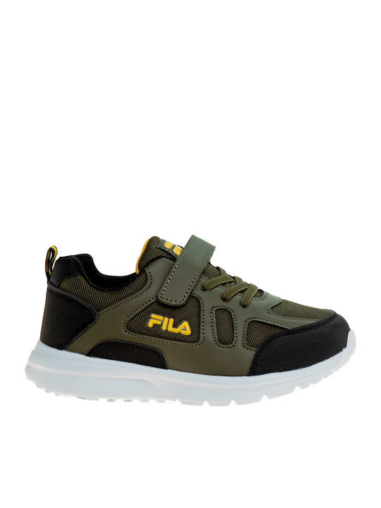 Comfort Strong 2 Παιδικά Sneakers με Σκρατς Χακί
