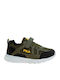 Comfort Strong 2 Παιδικά Sneakers με Σκρατς Χακί