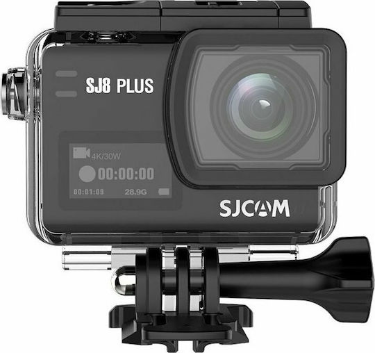 SJCAM SJ8 Plus 128GB Action Camera 4K Ultra HD Underwater (with Case) Standard with Touch Screen 2.33" and Wi-Fi Black