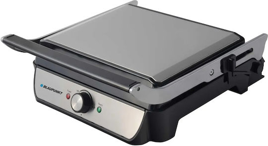 Blaupunkt GRS701 Tabletop Electric Grill Ribbed Plate 2000W with Lid and Adjustable Thermostat 34cmx23cmcm