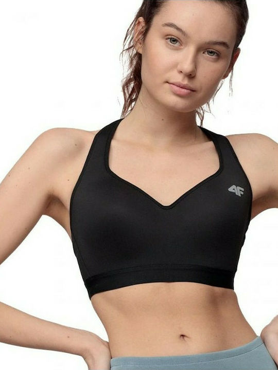 Femei Atletic Sutien sport Negru cu Căptușeală ușoară