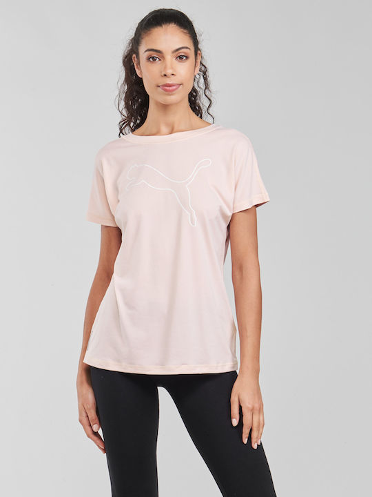 Puma Favourite Cat Damen Sport T-Shirt Rosa