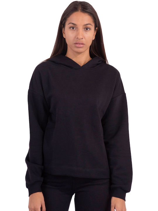 BYOUNG 'SAMMIA' SWEATSHIRT FOR WOMEN WITH EARRINGS 20810533-200451 (200451/BLACK)