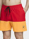 Ανδρικό Μαγιό Σορτς Red / Yellow με Ρίγες