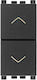 Vimar Arke Knopf Rolltor in Schwarz Farbe 19062