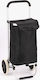 Stoff Einkaufswagen Klappbar Schwarz 43x34x97cm