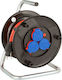 Brennenstuhl Waterproof Extension Reel Cord 3 x 1.5mm²/40m Black