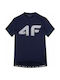 4F Short Sleeves Cycling Jersey Blue