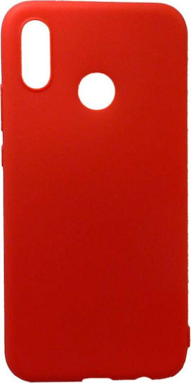 Matt Back Cover Σιλικόνης Κόκκινο (Huawei P Smart Z)