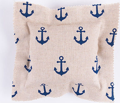 Christening Favor with Cushion Άγκυρα made of Fabric