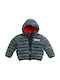 Funky Kids Quilted Jacket short Hooded Gray