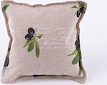 Christening Favor with Cushion Ελιές made of Fabric