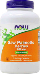 Now Foods Saw Palmetto 550mg Prostate Health Supplement 250 veg. caps