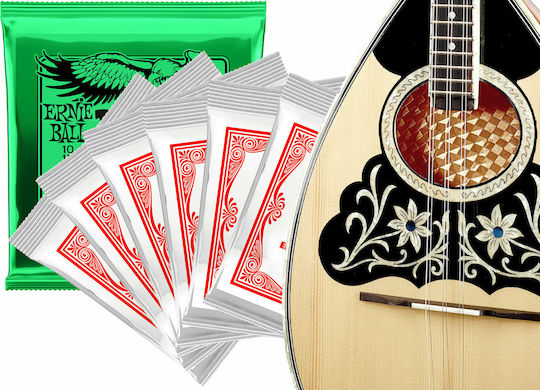 Ernie Ball Σετ Nickel Wound Χορδών για Μπουζούκι G6 Bouzouki Set 11 - 22"
