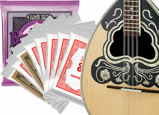 Ernie Ball P8 Bouzouki Set Σετ Χορδών Phosphor Bronze Μπουζουκιού 11 - 28"