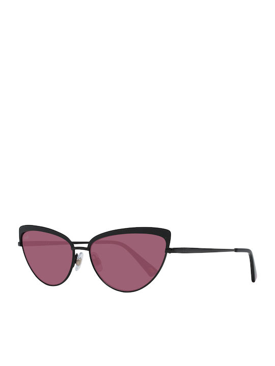 Web Women's Sunglasses with Black Frame and Purple Lens WE0272 01Z