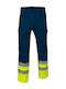 Valento Train Reflective Work Trousers Blue PAVATRAAM