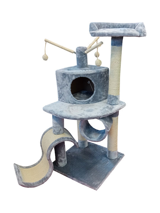 Pet Interest Joy Imagination Ονυχοδρόμιο Γατόδεντρο Γκρι 4 επιπέδων 96x76x140εκ.