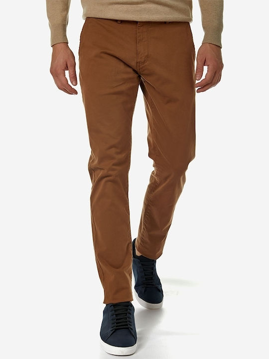 Παντελόνι Chino Ελαστικό σε Slim Εφαρμογή Camel