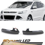 Φλας Led για Ford Kuga Black 2012 2τμχ