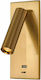 Zambelis Lights Einzel LED Spot in Gold Farbe