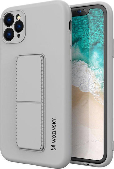 Wozinsky Kickstand Flexible Back Cover Σιλικόνης Γκρι (iPhone 11 Pro)