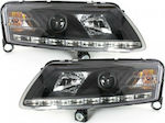 Sonar Front Lights Led for Audi A6 with H1 lamps 2004-2007 2pcs