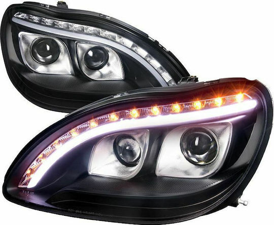 Sonar Μπροστινά Φανάρια Led για Mercedes-Benz S Class W 220 1998-2005 2τμχ