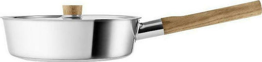 Eva Solo Nordic Kitchen Σωτέζα από Ανοξείδωτο Ατσάλι με Καπάκι 24cm