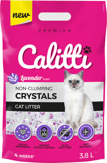 Calitti Crystals Crystal Cat Litter with Scent Lavender 3.8lt