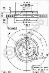 Brembo Brake Disc Front for Mercedes-Benz C Class