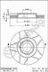 Brembo Σετ Δισκόπλακες Εμπρός για Audi A2 / A3 Seat Leon Skoda Octavia / Fabia