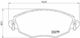 Brembo Brake Pad Rear for Ford Mondeo