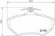 Brembo Brake Pad Rear for Volkswagen Caddy