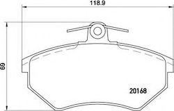 Brembo Brake Pad Rear