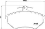 Brembo Brake Pad Rear