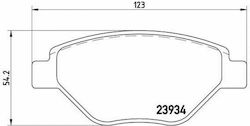 Brembo Brake Pad Rear for Renault Megane