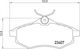 Brembo Bremsbelag Hinten für Citroen C3