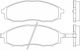 Brembo Σετ Τακάκια Εμπρός για Nissan Navara