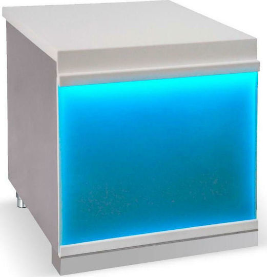 Bambas Frost CTF 150 Corian Frost Glass Ghișeu de Casierie 150x90x85cm Transparent